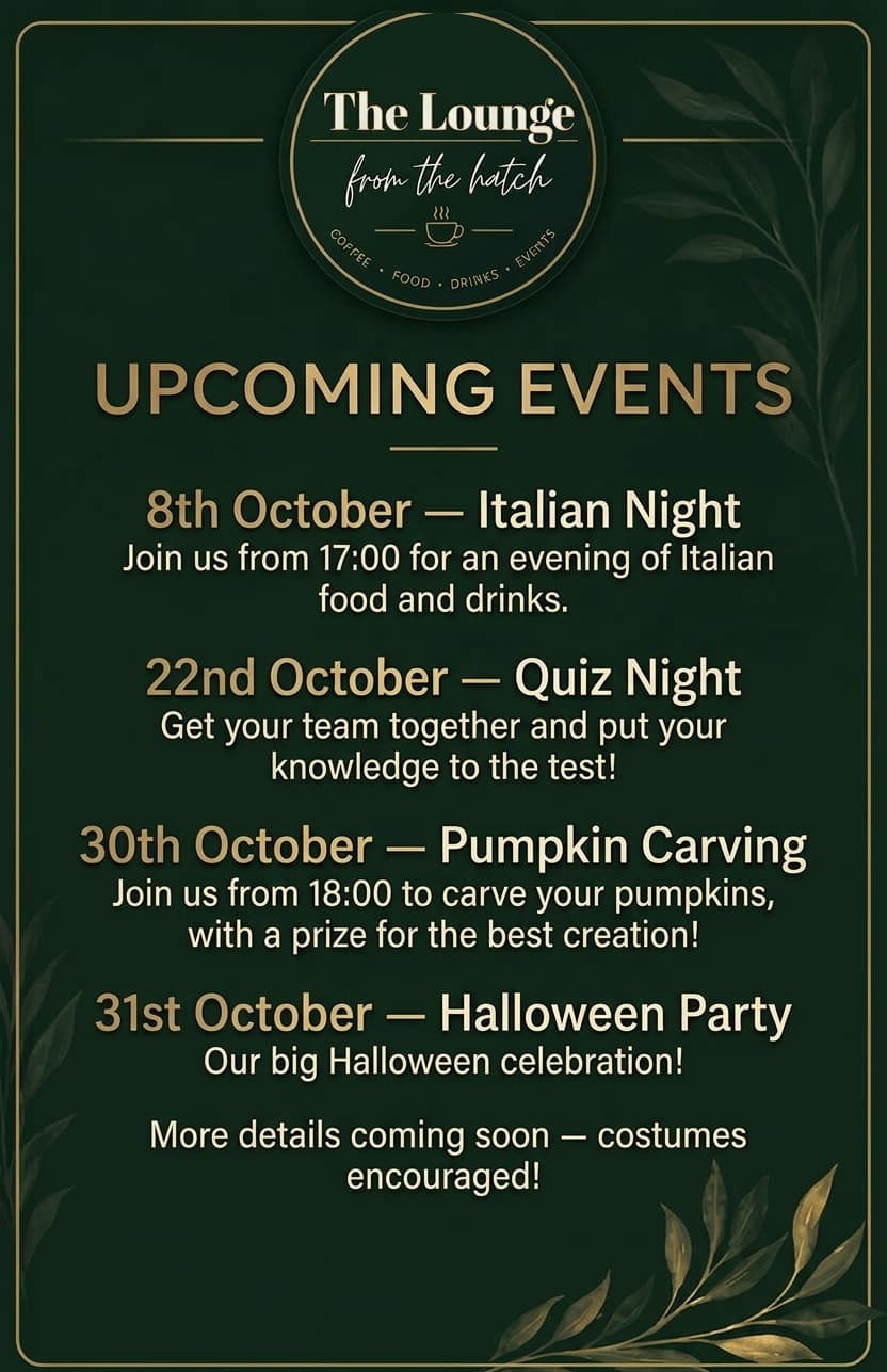 Castlethorpe The lounge info and events.-2